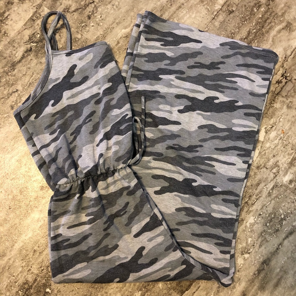 camo jumpsuit
